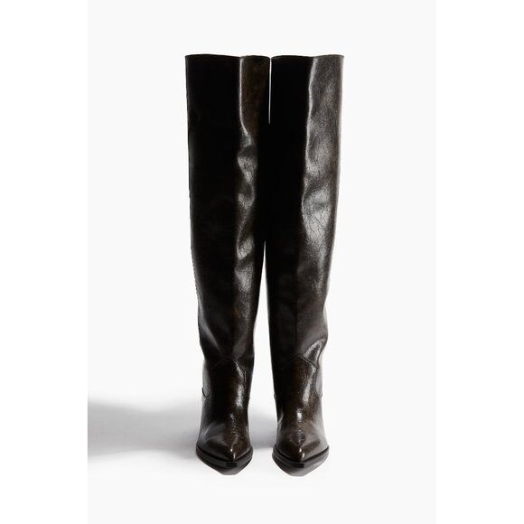 Brand new H&M Over the Knee Western Boots size 9, brown - Picture 2 of 3